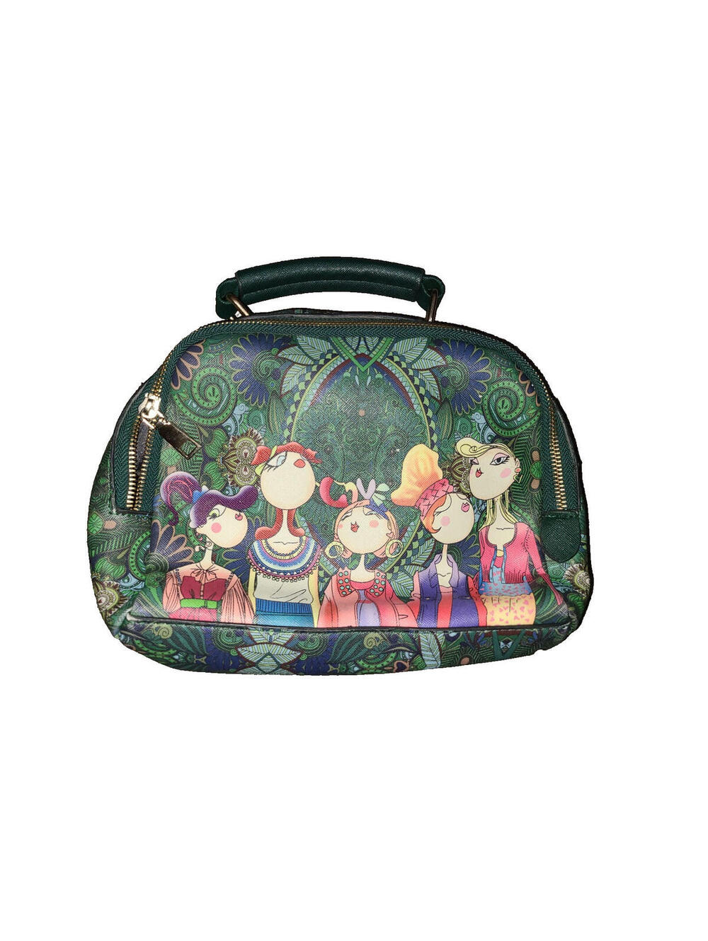 Fashion Women PU Leather Printing Messenger Bag Ladies Handbag Small Shoulder